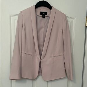 H&M Women's Blush Pink Suit Jacket